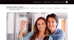 Desktop Screenshot of highlandcoveapts.net